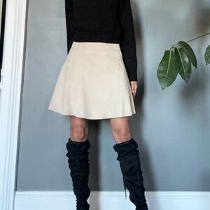 BB Dakota Faux Suede Mini Skirt
